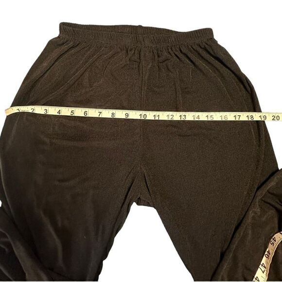 Shimmery Black Impressions Lifestyle Pull on elastic waist Pants size Small. - Picture 6 of 7